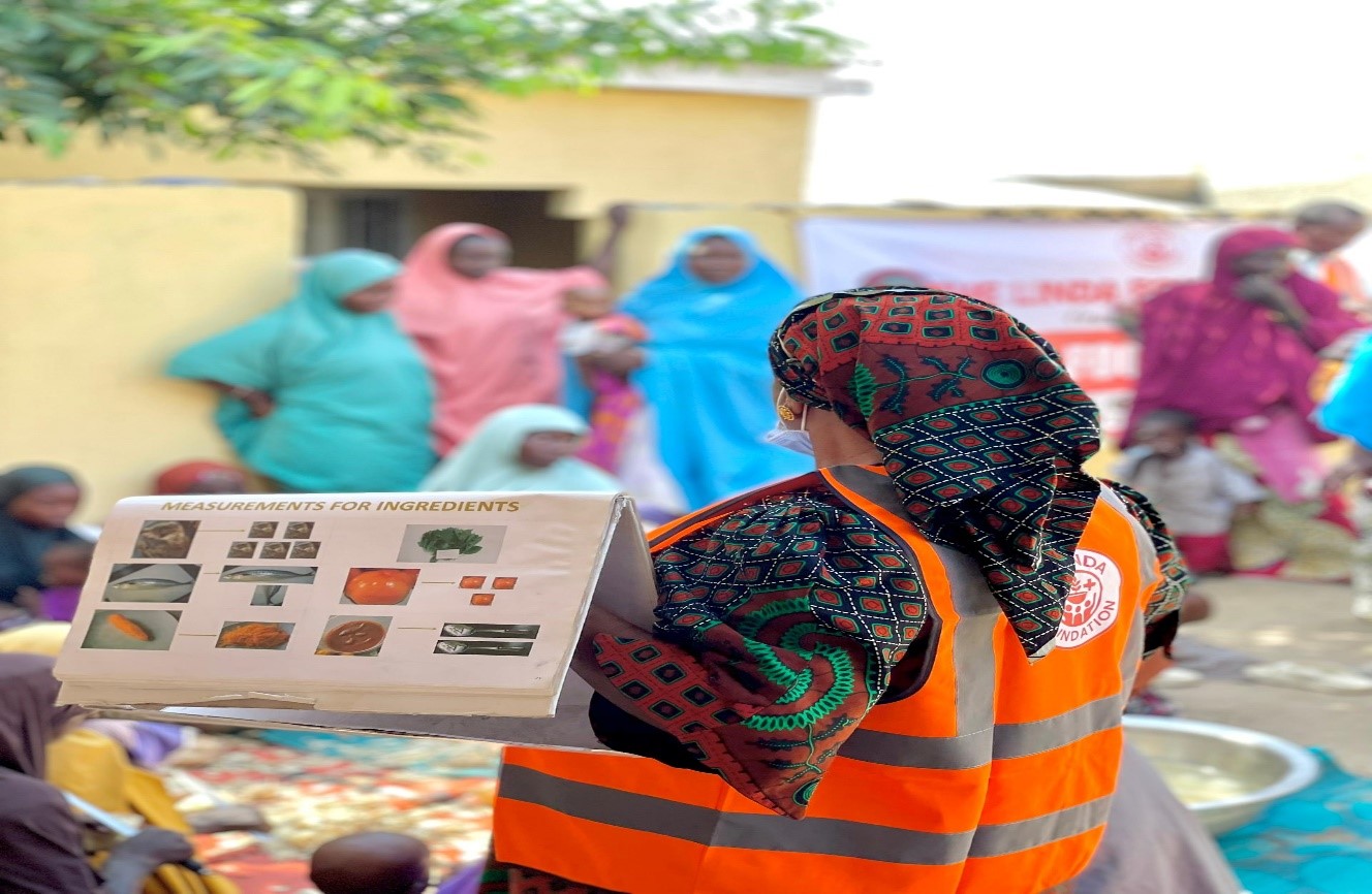 Ongoing Food Demonstration Session at Wadiya Community